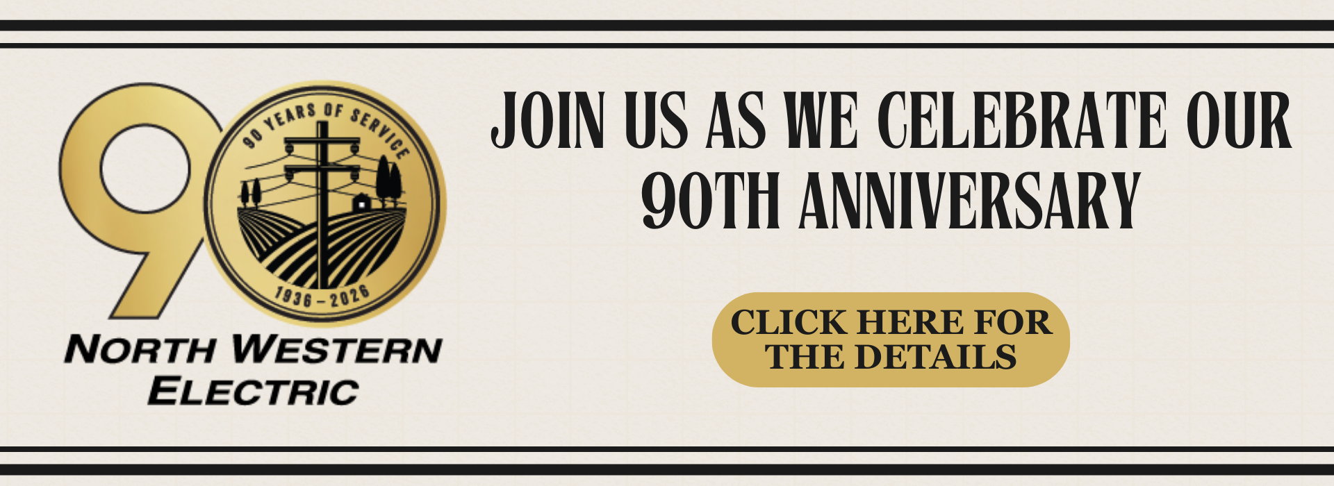 the number 90 anniversary logo