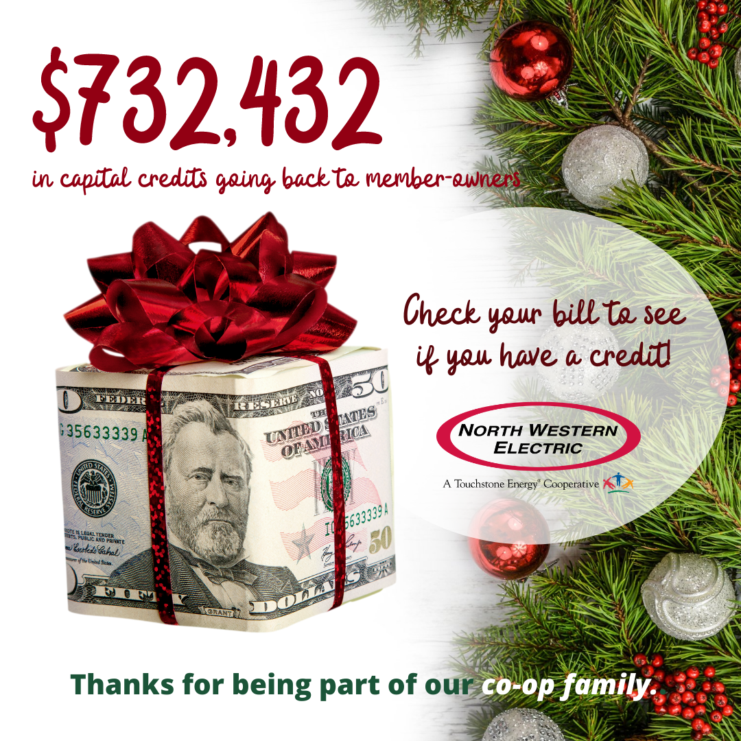 capital credits in December