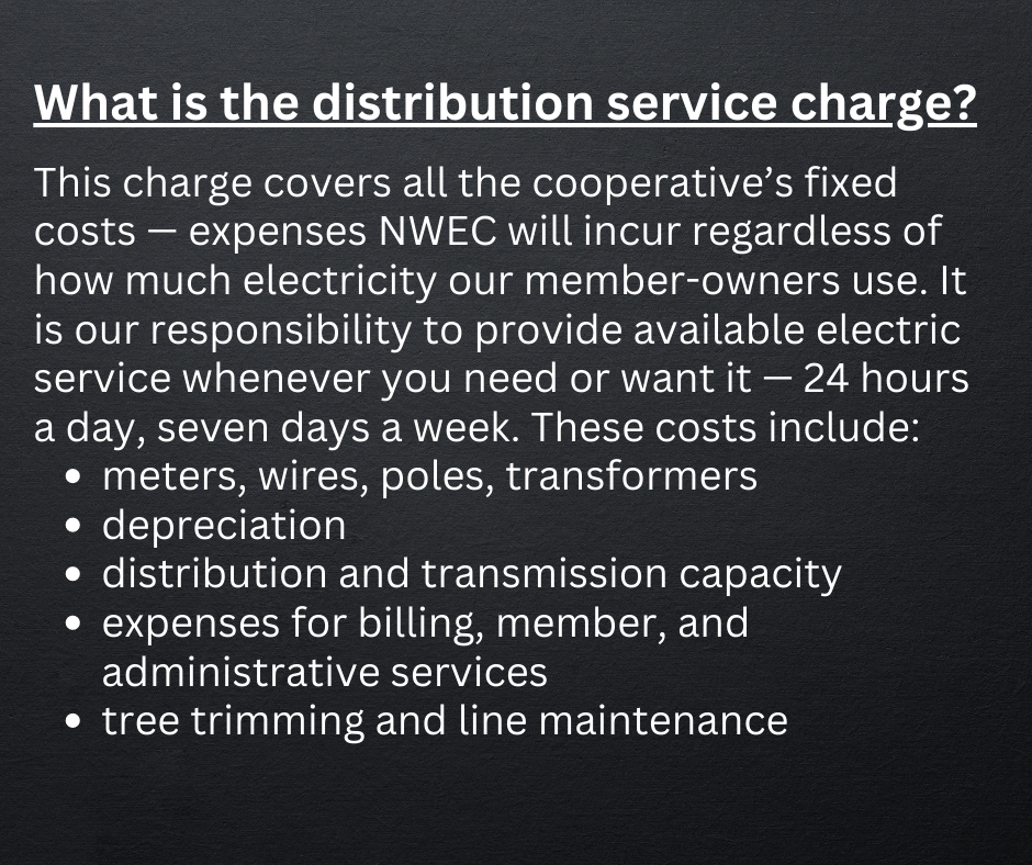 What is the distribution service charge?